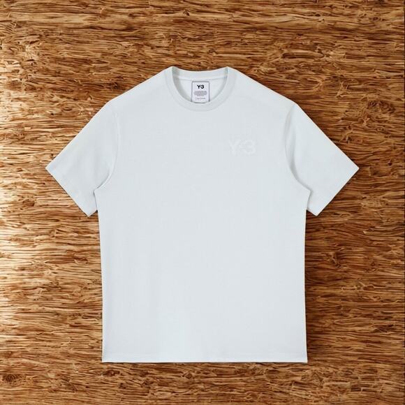 Y-3 Classic Chest Logo Tee Blue Tint Sz S Style HB3480 Yohji Yamamoto EUC - Picture 1 of 11